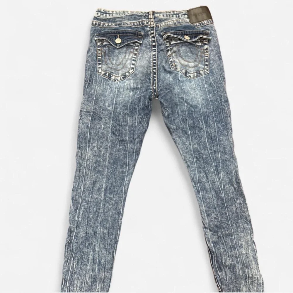 True Religion Women's Acid Wash Super Skinny Jeans - Picture 3 of 5